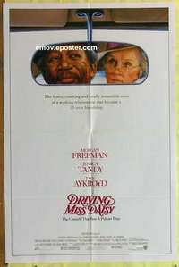 b574 DRIVING MISS DAISY one-sheet movie poster '89 Morgan Freeman, Tandy