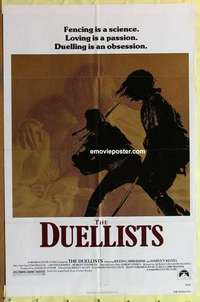 b579 DUELLISTS one-sheet movie poster '77 Ridley Scott, Carradine, Keitel