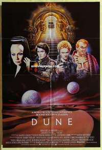 b583 DUNE int'l one-sheet movie poster '84 David Lynch, cool different art!