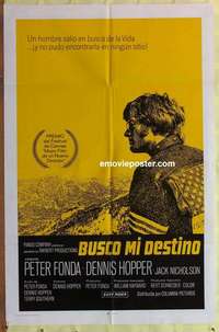 b586 EASY RIDER Spanish/U.S. one-sheet movie poster '69 Peter Fonda, Dennis Hopper