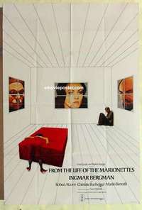 b726 FROM THE LIFE OF THE MARIONETTES English one-sheet movie poster '80