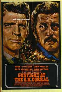 b826 GUNFIGHT AT THE OK CORRAL English one-sheet movie poster R70s Lancaster