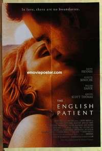 b609 ENGLISH PATIENT one-sheet movie poster '96 Ralph Fiennes, Minghella