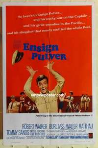 b610 ENSIGN PULVER one-sheet movie poster '64 Robert Walker, Burl Ives