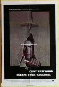 b615 ESCAPE FROM ALCATRAZ one-sheet movie poster '79 Clint Eastwood