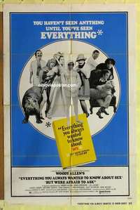 b625 EVERYTHING YOU ALWAYS WANTED TO KNOW ABOUT SEX one-sheet movie poster