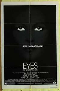 b636 EYES OF LAURA MARS one-sheet movie poster '78 Faye Dunaway, Jones