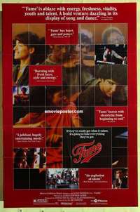 b639 FAME style B one-sheet movie poster '80 Alan Parker, Irene Cara