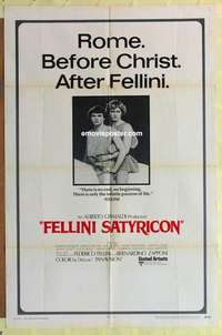 b656 FELLINI SATYRICON int'l one-sheet movie poster '70 Italian, cult classic!