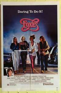 b702 FOXES one-sheet movie poster '80 Jodie Foster, Cherie Currie