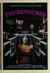 b706 FRANKENHOOKER one-sheet movie poster '90 great horror sex image!