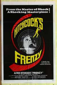 b714 FRENZY one-sheet movie poster '72 Alfred Hitchcock, Anthony Shaffer