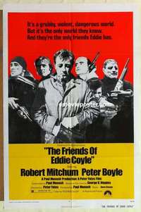b718 FRIENDS OF EDDIE COYLE one-sheet movie poster '73 Robert Mitchum