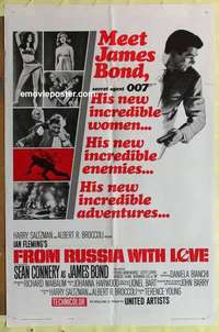 b723 FROM RUSSIA WITH LOVE int'l 1sh '64 Connery as Bond