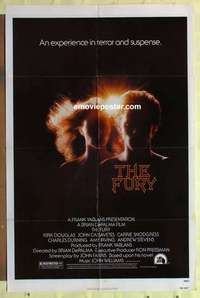 b732 FURY one-sheet movie poster '78 Brian De Palma, Kirk Douglas