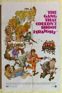 b742 GANG THAT COULDN'T SHOOT STRAIGHT one-sheet movie poster '71 Orbach