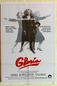 b767 GLORIA one-sheet movie poster '80 John Cassavetes, Gena Rowlands