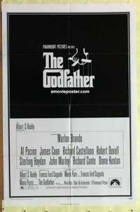 b769 GODFATHER one-sheet movie poster '72 Francis Ford Coppola classic!
