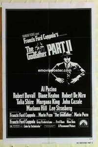 b772 GODFATHER 2 one-sheet movie poster '74 De Niro, Coppola, Al Pacino