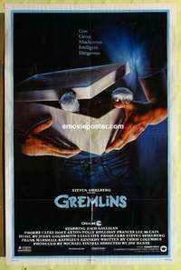 b819 GREMLINS advance one-sheet movie poster '84 Joe Dante, Phoebe Cates