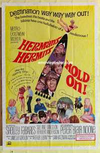 b879 HOLD ON one-sheet movie poster '66 rock 'n' roll, Herman's Hermits!