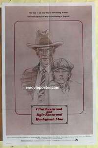 b888 HONKYTONK MAN one-sheet movie poster '82 Clint & Kyle Eastwood!