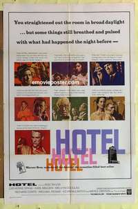 b900 HOTEL one-sheet movie poster '67 Arthur Hailey, Rod Taylor