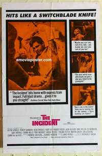 b945 INCIDENT one-sheet movie poster '68 Martin Sheen, Tony Musante