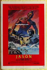 b988 JASON & THE ARGONAUTS one-sheet movie poster R78 Ray Harryhausen
