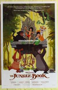 c012 JUNGLE BOOK one-sheet movie poster R84 Walt Disney classic!