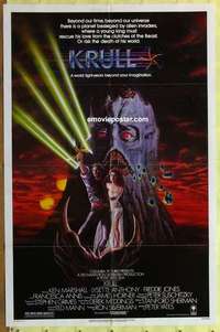 c037 KRULL one-sheet movie poster '83 great sci-fi fantasy image!