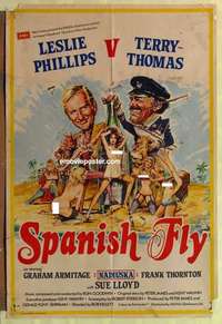 d388 SPANISH FLY English one-sheet movie poster '76 wild sex aphrodisiac!