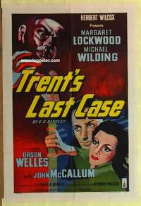 d171 TRENT'S LAST CASE English one-sheet movie poster '53 Orson Welles
