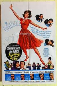 e096 LOOKING FOR LOVE one-sheet movie poster '64 Connie Francis, Jim Hutton