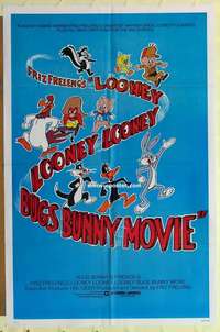 e094 LOONEY, LOONEY, LOONEY, BUGS BUNNY MOVIE one-sheet movie poster '81