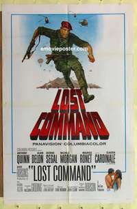 e091 LOST COMMAND one-sheet movie poster '66 Anthony Quinn, Vietnam!