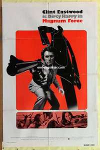 e041 MAGNUM FORCE int'l one-sheet movie poster '73 Eastwood, Dirty Harry