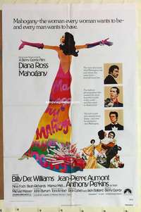 e040 MAHOGANY one-sheet movie poster '75 Diana Ross, Billy Dee Williams
