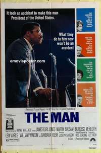 e038 MAN one-sheet movie poster '72 James Earl Jones as U.S. President!