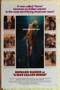 e035 MAN CALLED HORSE int'l one-sheet movie poster '70 Richard Harris, Sioux!