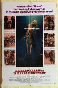 e034 MAN CALLED HORSE one-sheet movie poster '70 Richard Harris, Sioux!