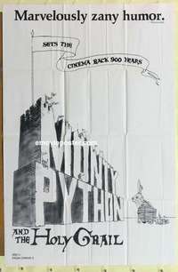 d933 MONTY PYTHON & THE HOLY GRAIL one-sheet movie poster '75 Cleese