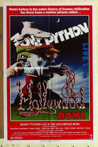 d932 MONTY PYTHON LIVE AT THE HOLLYWOOD BOWL one-sheet movie poster '82