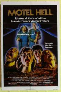 d922 MOTEL HELL one-sheet movie poster '80 Rory Calhoun, classic tagline!
