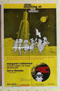 d917 MOUSE ON THE MOON int'l one-sheet movie poster '63 Margaret Rutherford