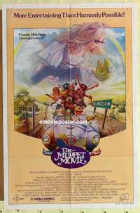 d906 MUPPET MOVIE #1 one-sheet movie poster '79 Henson, Kermit & Miss Piggy