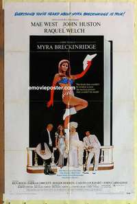 d887 MYRA BRECKINRIDGE one-sheet movie poster '70 Mae West, Raquel Welch