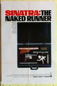 d880 NAKED RUNNER one-sheet movie poster '67 Frank Sinatra, cool image!