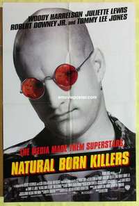 d874 NATURAL BORN KILLERS style B one-sheet movie poster '94 Oliver Stone
