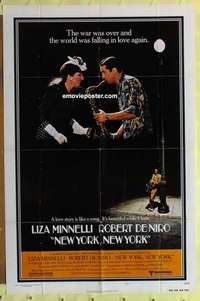 d858 NEW YORK NEW YORK style B one-sheet movie poster '77 Robert De Niro